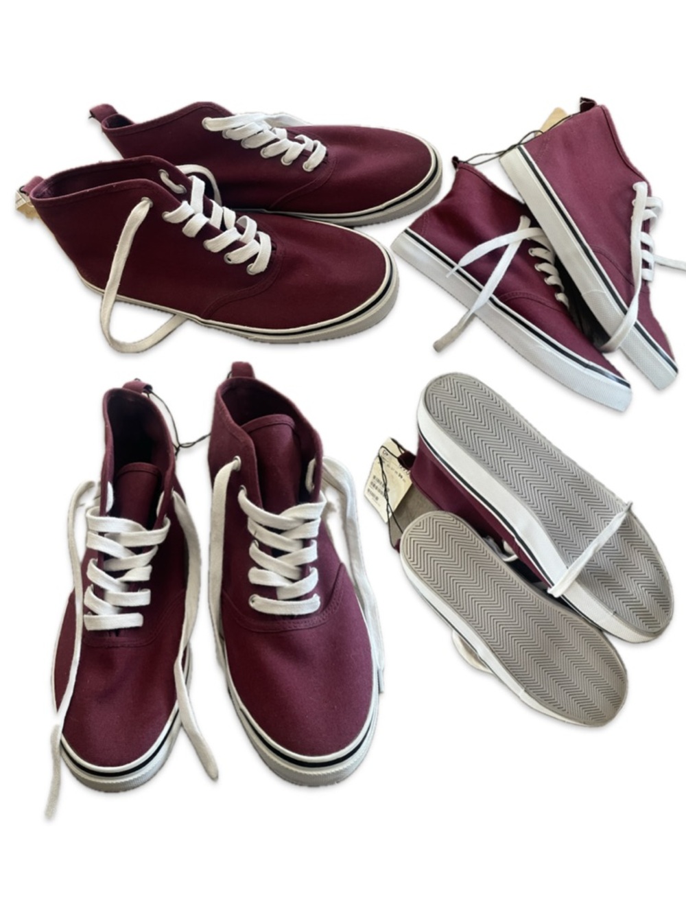 High Top Canvas Sneakers • Size 8